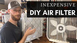 DIY Air Filter | Box Fan Modification | Cleaner Air for Your Home from Pollen or Wildfire Smoke!