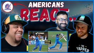 AMERICAN'S REACT TO SACHIN TENDULKAR vs VIRAT KHOLI'S 10 GREATEST SHOTS || REAL FANS SPORTS