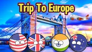 Trip to Europe ️ | #countryballs #worldprovinces #mapping #india