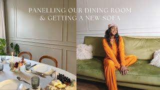 WE PANELLED OUR DINING ROOM & BOUGHT A NEW SOFA! | Joy Mumford