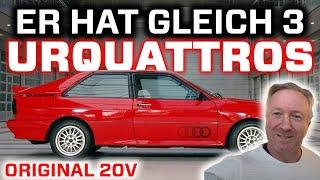 Einfach der WAHNSINN! 3x URQUATTRO 20V Tornadorot in EINER GARAGE - Technik Talk - Daniel Berger