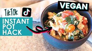 Veganizing Viral TikTok "Feta" Pasta | Healthy & Oil Free