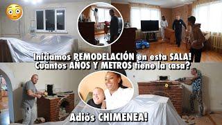 INICIAMOS REMODELACIÓN EN LA SALA DERRUMBAMOS LA CHIMENEA AÑOS Y METROS DE LA CASA | 14 Nov 2024