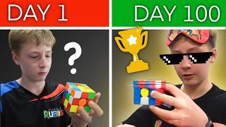 100 days with the new best Rubik’s Cube Method *One Handed*