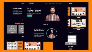 Portfolio Website Using HTML CSS JavaScript in Hindi | Portfolio Website Using HTML and CSS