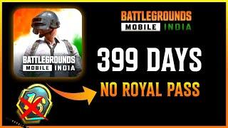 OMG  399 DAYS NO ROYAL PASS IN BGMI | NEXT ROYAL PASS COMING IN 2024 | Kumari Gamer