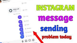 Instagram failed to send message problem ||Instagram messages sending problem today