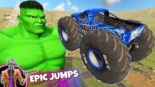 Monster Jam INSANE Monster Truck Crashes | BeamNG Drive - Griff's Garage