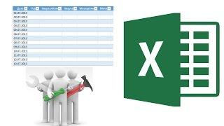 Как сделать таблицу в Excel?