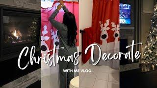 VLOG : Christmas decorate with me | bedroom refresh | new rug | bathroom refresh & more !