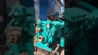 Big diesel generator started after 2 year cummins engine 750 kva rating voltage 440