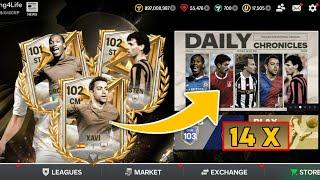 HOW TO GET 14 ICONS DAILY CHRONICLES XAVI DROGBA BASTEN HEART TOKENS IN EA FC FIFA MOBILE 24 25