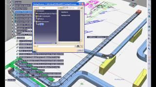 CATIA V5 Plant Layout with Conveyor Lines