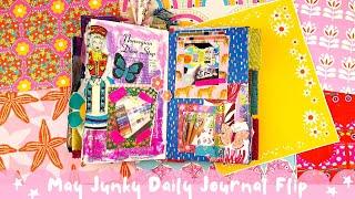 May Junky Daily Fauxbonichi Journal Flip Through | Creative Journal Travelers Notebook Flip Through