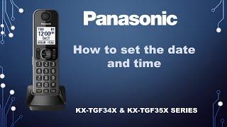 Panasonic - Telephones - Function - How to set the date and time. Models listed in Description.