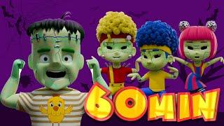 Monster Puzzle! Cha-Cha, Chicky, Lya-Lya & Boom-Boom Dance Mega Compilation | D Billions Kids Songs