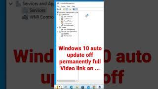 How to Windows 10 auto update off