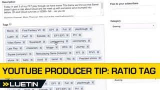 The Cutting Room: Youtube ratio tag (resize your video with no processing)