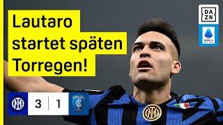 Lautaro aus der Distanz! Nerazzuri bleiben dran: Inter Mailand - Empoli | Serie A |DAZN Highlights