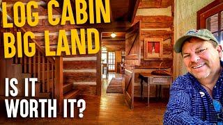 Log Cabin Big Land 40 acre Farm Tour, Ponds Barns, Home and Land for sale Kentucky