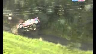 Kresta crash Barum Rally Zlin 2010