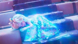 Princess Peach vs Elsa - Ice Flower Ice Power Battle - Frozen x Super Mario Bros Movie