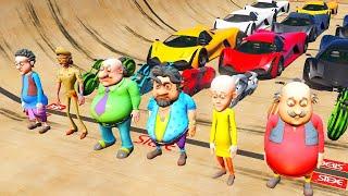 Motu Patlu Ramp Race | Impossible Parkour Ramp Challenge in Gta 5