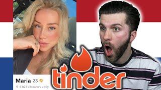 Tinder Swiping Hot Girls in AMSTERDAM! (Tinder Passport)