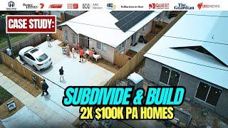  Strategy Case Study: Subdivide & Build 2 x $100K PA Properties | Property Investment Brisbane 