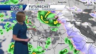 Northern California forecast | Timeline for rain and snow on Wednesday