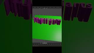 浮き出るタイトル文字 #shorts #title #blender