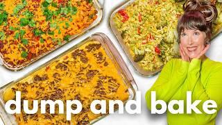 3 Healthy Meal Prep DUMP AND BAKE Vegan Casseroles (gluten-free)