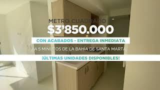 En Venecia Central apartamentos con acabados, para entrega inmediata en Santa Marta.