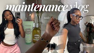 MAINTENANCE VLOG | getting filler + sew-in szn + fun w/ the girls