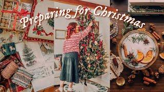 PREPARING FOR CHRISTMAS  cozy victorian decorations, baking, DIY's & lots of hot cocoa