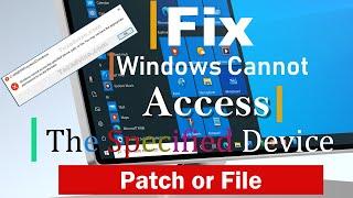 Fix - windows cannot access the specified device path or file | Expert Advice |  eTechniz.com 