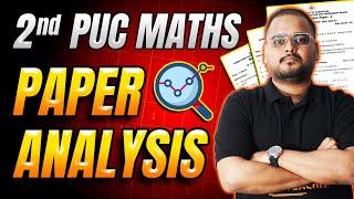 Paper Analysis With Answer Key 2nd PUC Maths  | Deeksha Karnataka