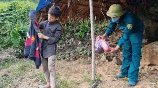 The return of the kind policeman brought the orphan boy a small gift.