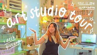 at home art studio tour  (it’s in my room)