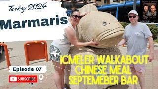 Icmeler walkthrough Marmaris Turkey June 2024:Vlog Part 7 |Chinese buffet | Armutalan| September Bar