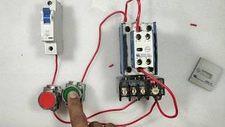 Dol starter control wiring | explain direct online starter | DOL स्टार्टर कंट्रोल वायरिंग कैसे करे