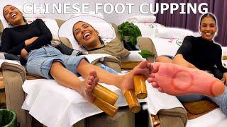 ASMR:  Relaxing CHINESE FOOT CUPPING MASSAGE!