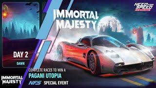 2022 Pagani Utopia | Day 2  DAWN | NFS No Limits: Immortal Majesty