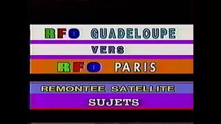 TV-DX RFO Guadeloupe, newsfeed and testcard 23.11.1993