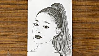 How to draw Ariana Grande easy || Ariana grande drawing || Easy drawing for girls || Easy Drawings