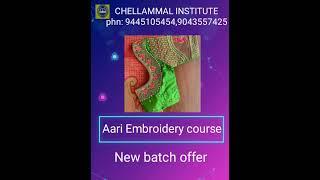 AARI EMBROIDERY BEST COACHING CHELLAMMAL INSTITUTE MADURAI-9445105454,9043557425