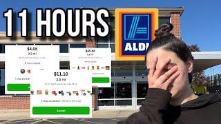 Taking Every ALDI Instacart/Doordash Order For 11 Hours Straight. . .