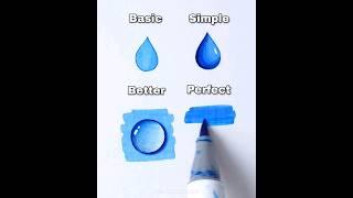 Water Drop Drawing #shorts #art #drawing