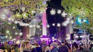 London Best Christmas Lights 2022 | Seven Dials Christmas Lights 2022 | London Night Walk [4K HDR]