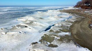 Potensic Atom 2 Drone Review Part 2 - Lake Erie Ice Flight